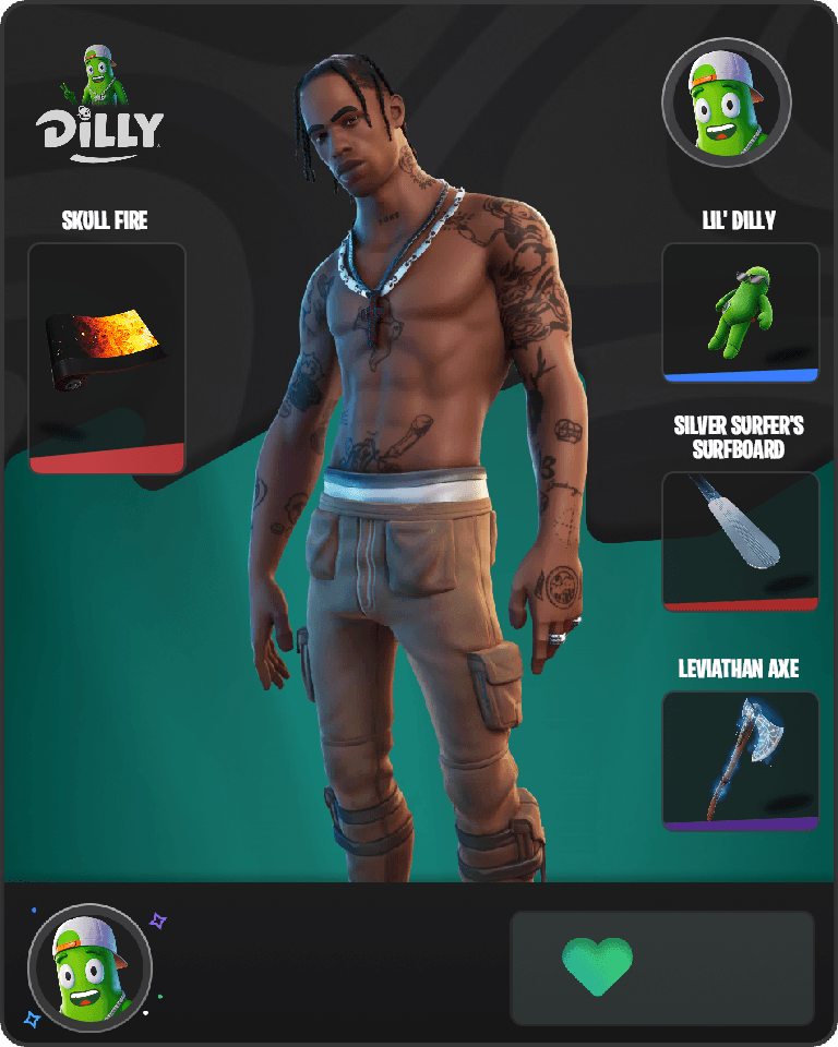 Travis Scott Fortnite combo