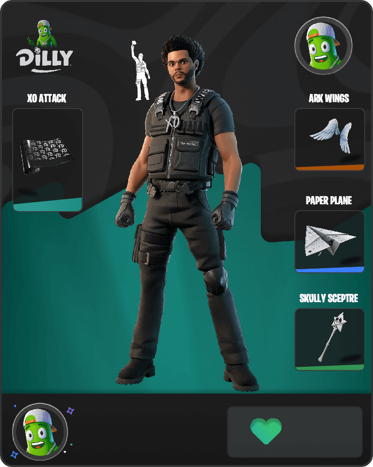 The Weeknd Combat Fortnite combo