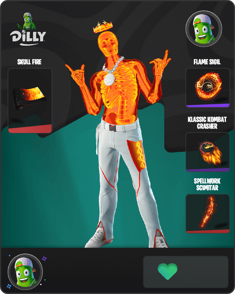 Inferno Skeleton Balvin Fortnite combo