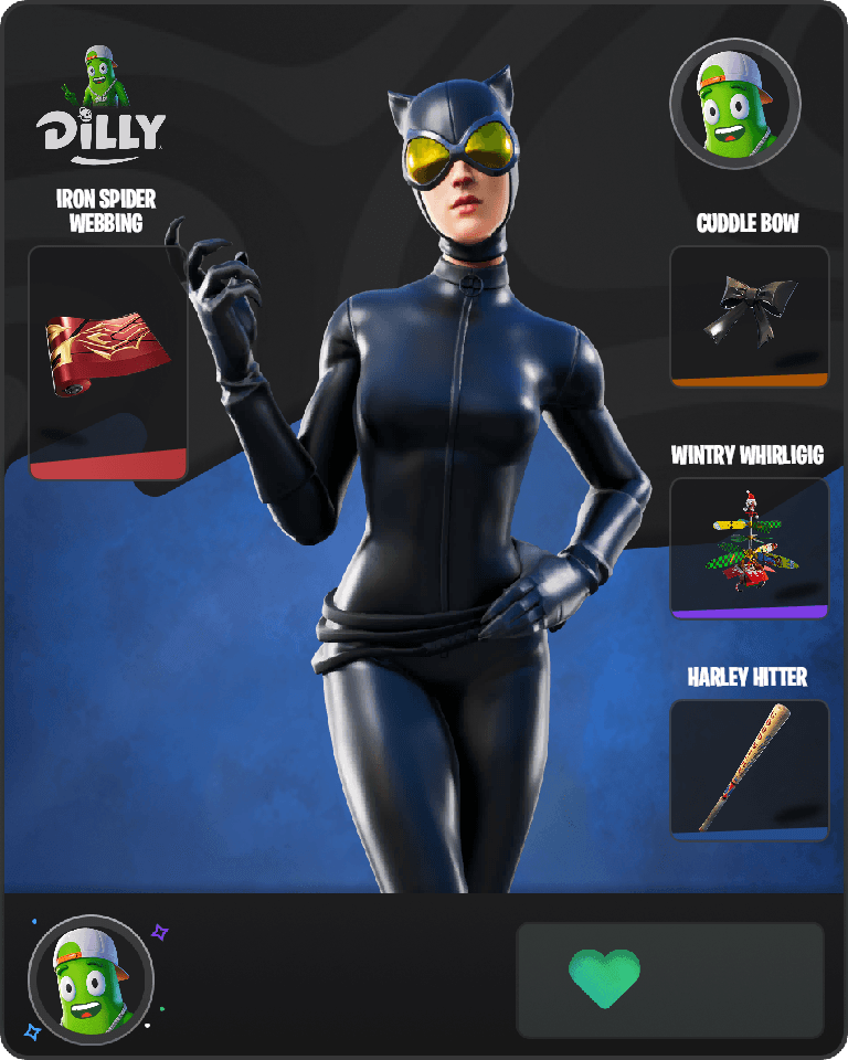 Catwoman Comic Book Outfit Fortnite combo