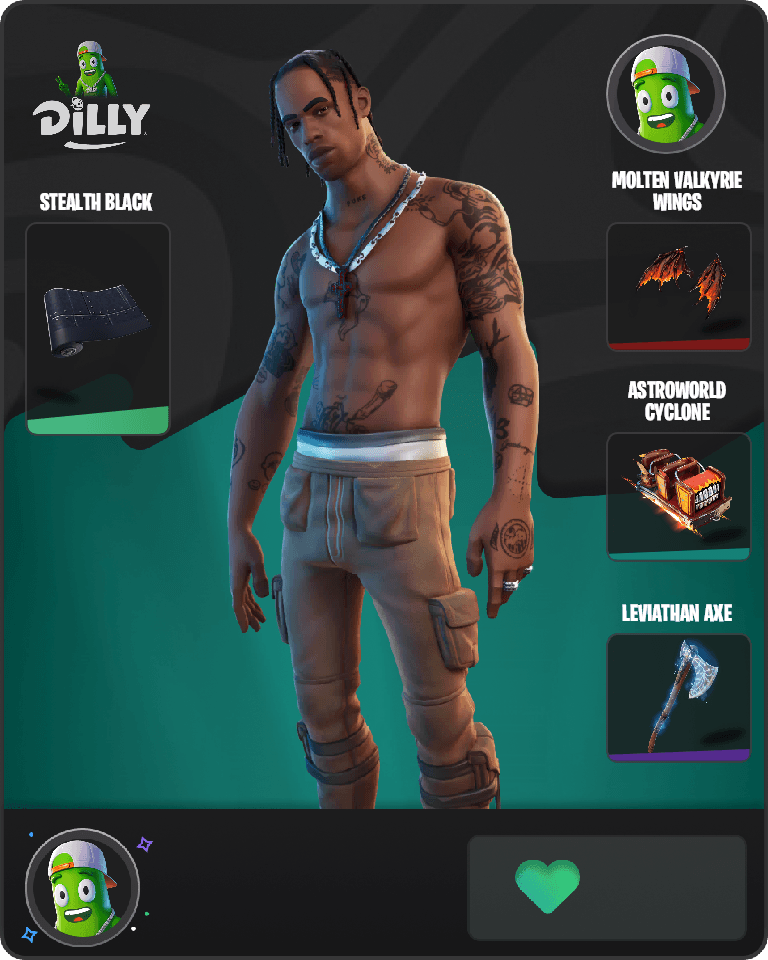 Travis Scott Fortnite combo