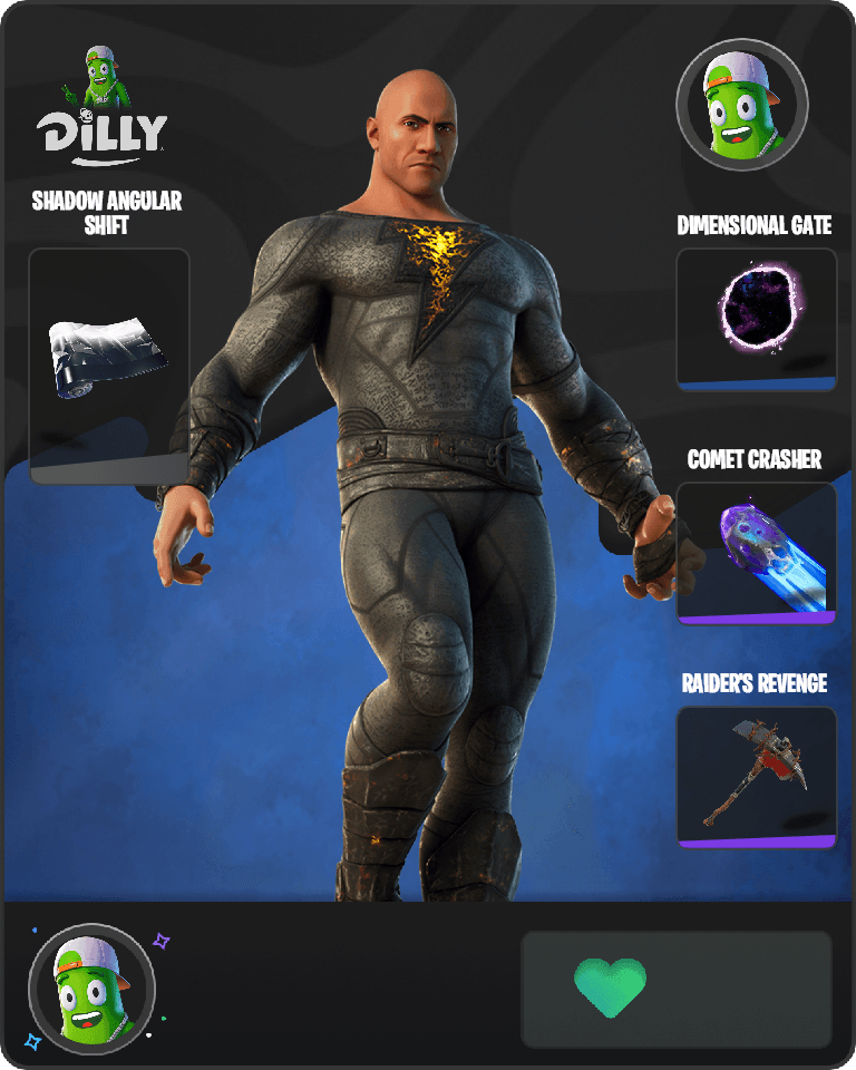 Black Adam Fortnite combo