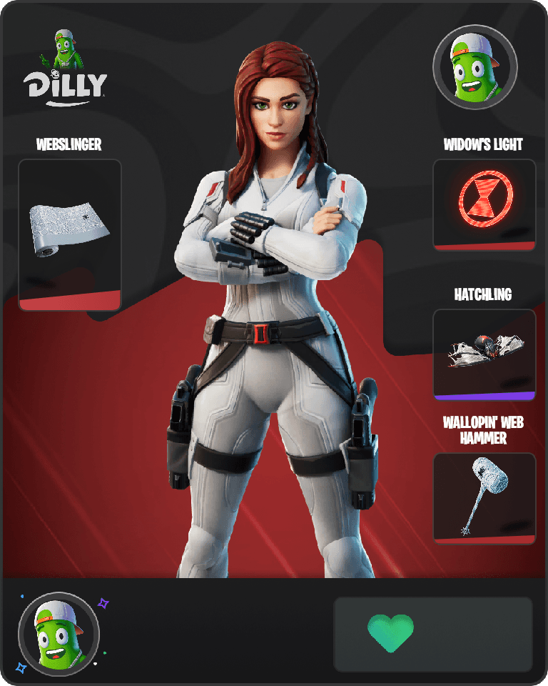 Black Widow (Snow Suit) Fortnite combo