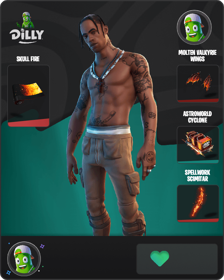 Travis Scott Fortnite combo
