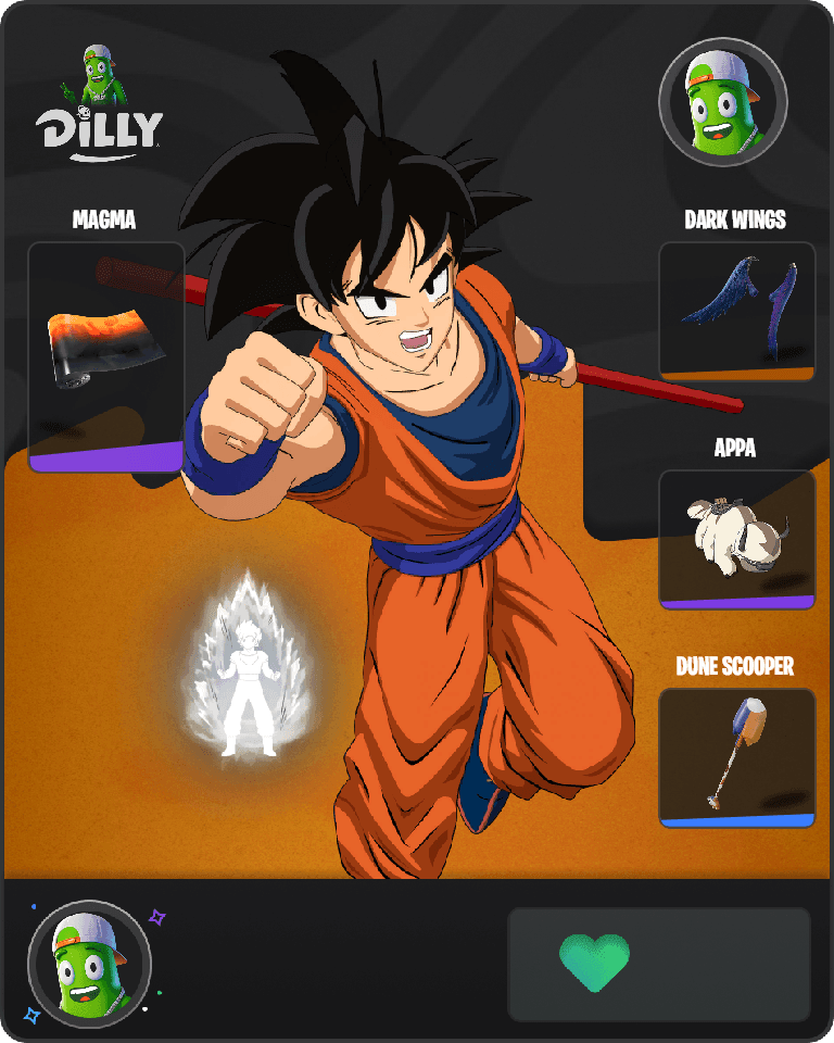 Son Goku Fortnite combo