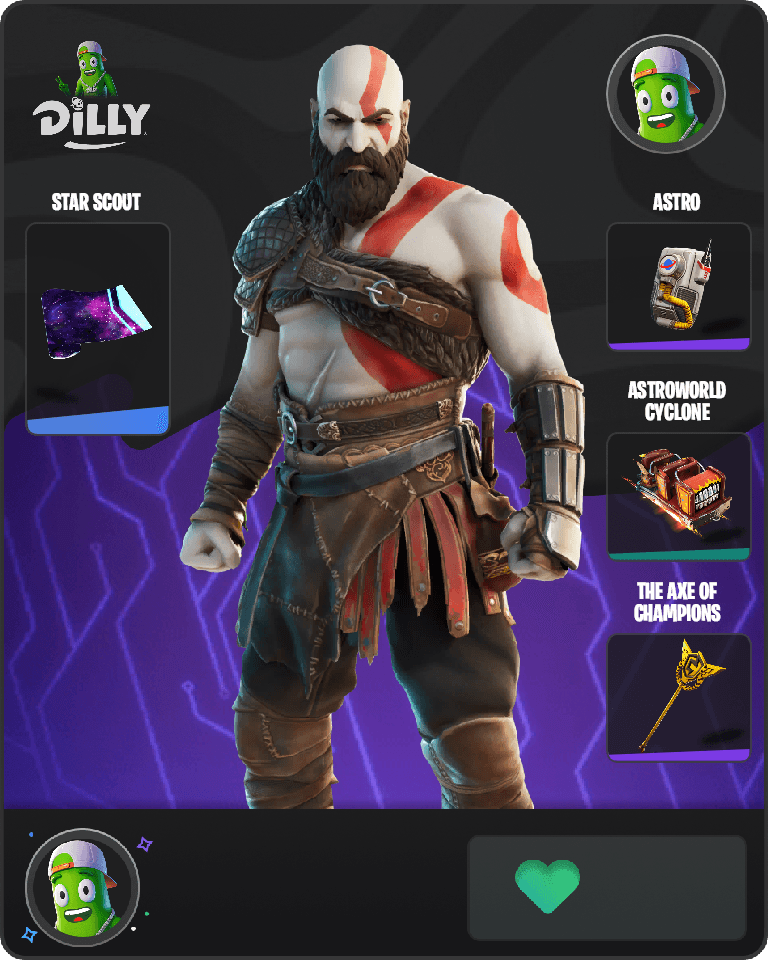 Kratos Fortnite combo