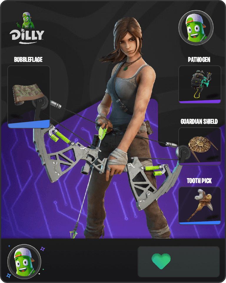 Lara Croft Fortnite combo