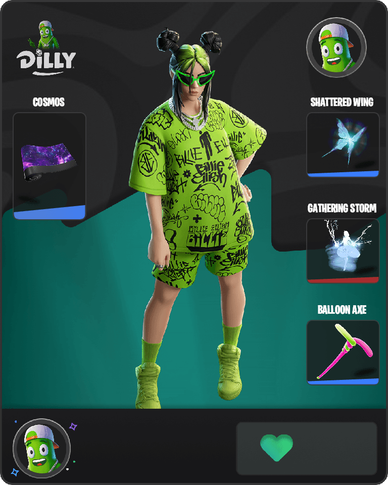 Green Roots Billie Fortnite combo