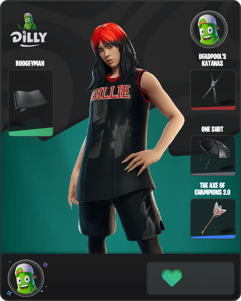 Red Roots Billie Fortnite combo