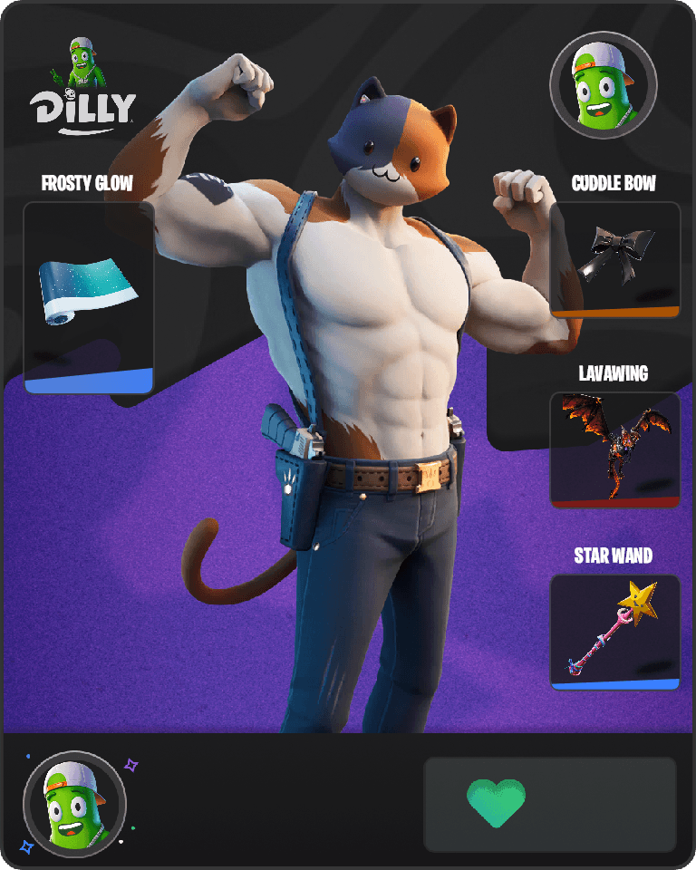 Meowscles Fortnite combo