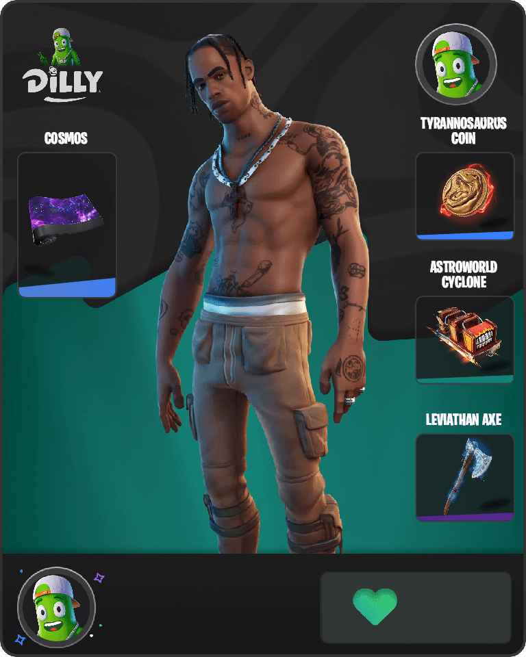 Travis Scott Fortnite combo