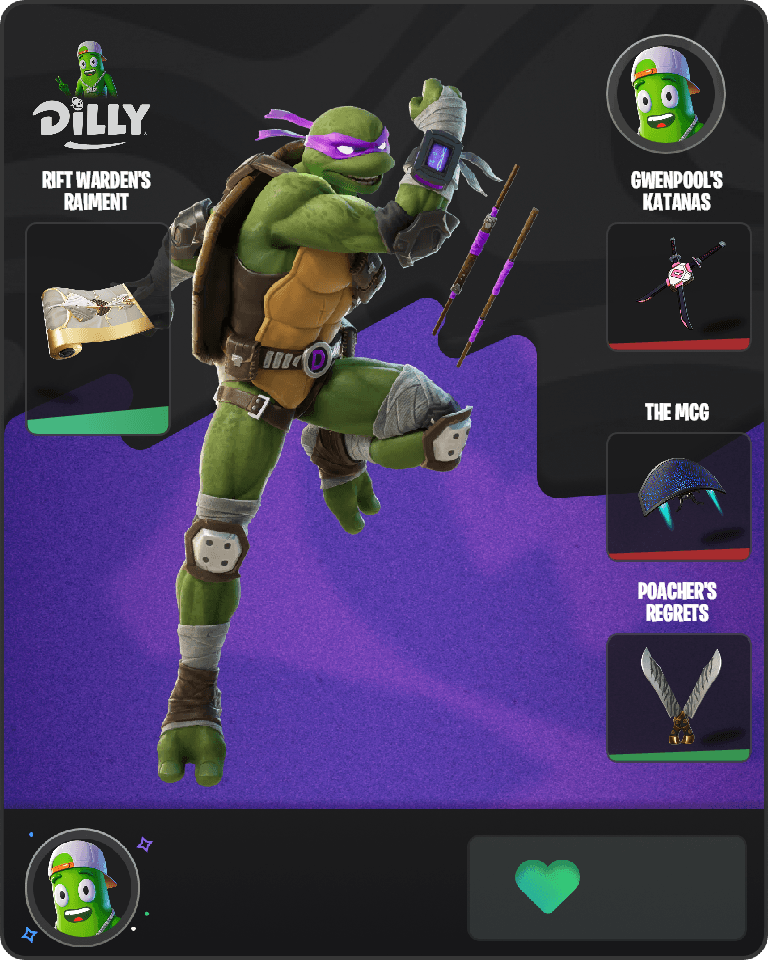 Donatello Fortnite combo
