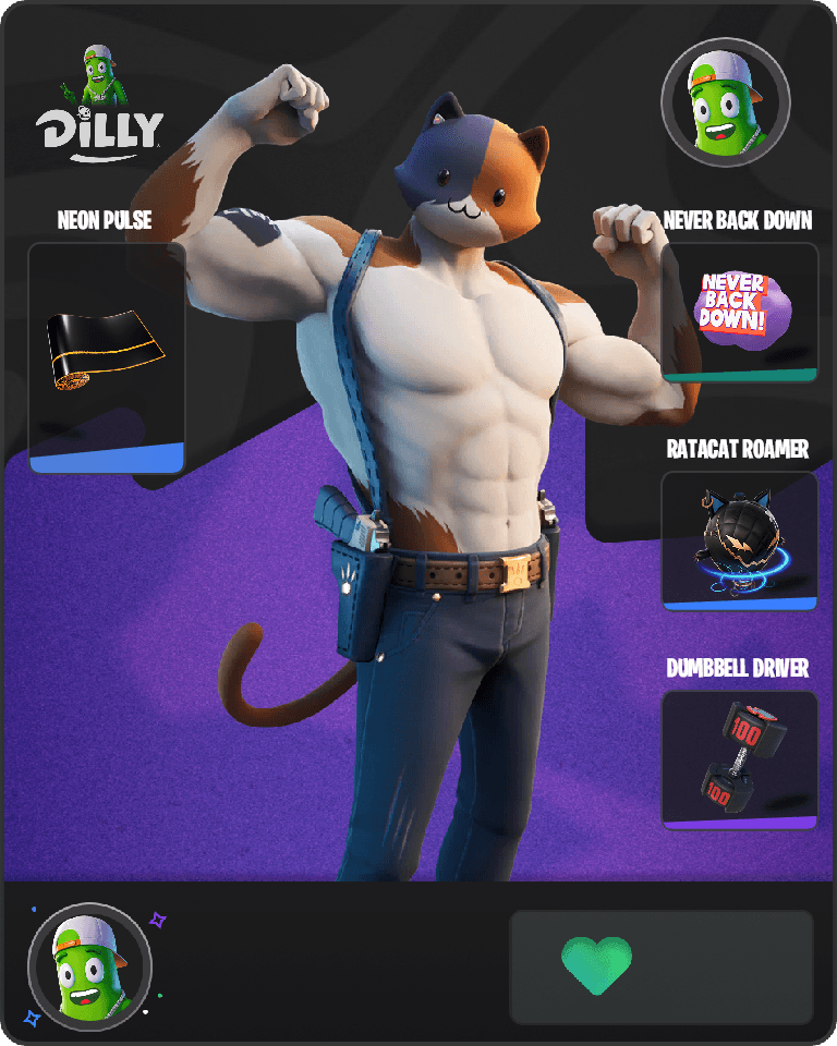 Meowscles Fortnite combo