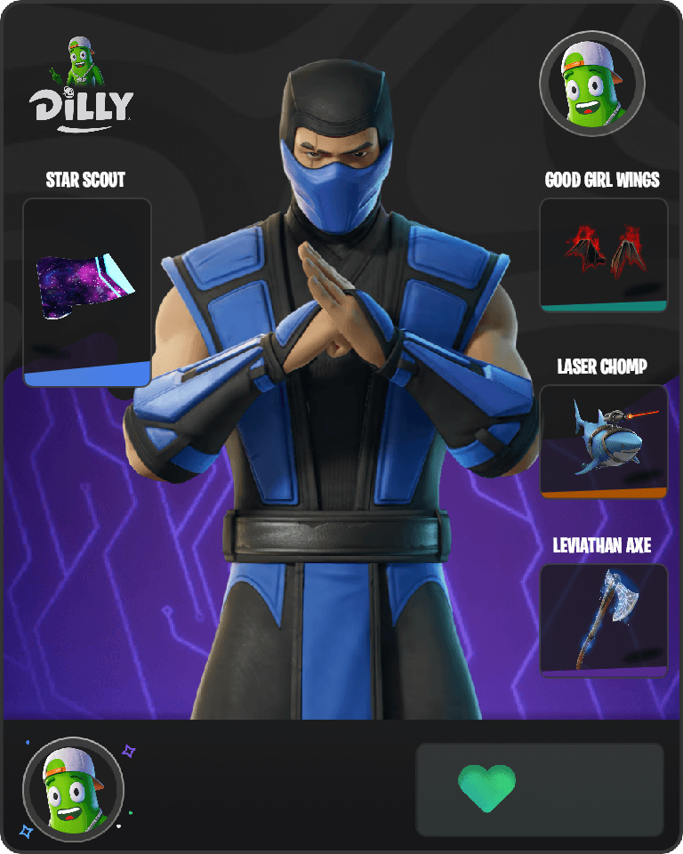 Sub-Zero (MK3) Fortnite combo