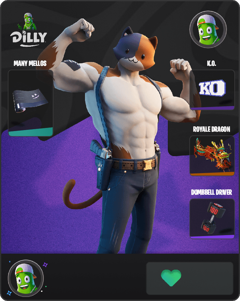 Meowscles Fortnite combo