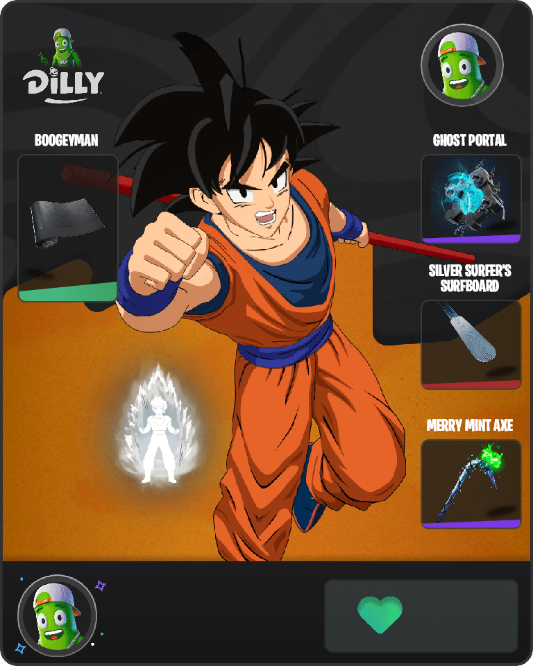 Son Goku Fortnite combo