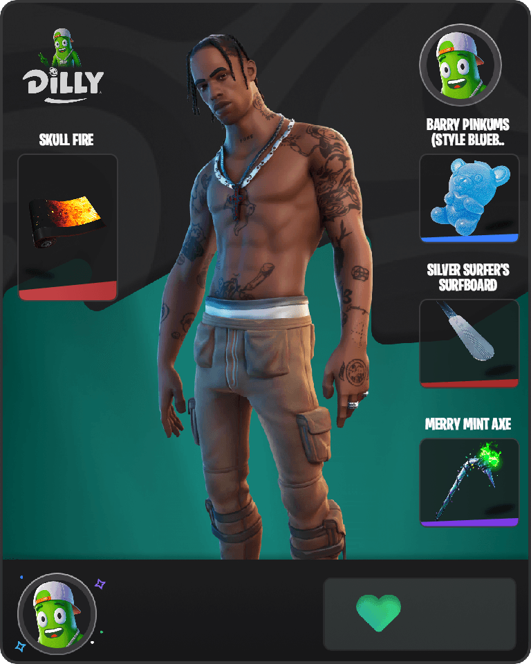 Travis Scott Fortnite combo