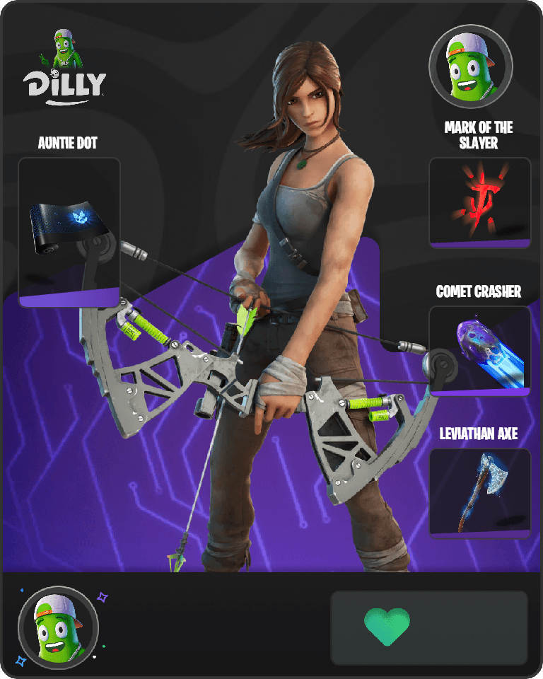 Lara Croft Fortnite combo