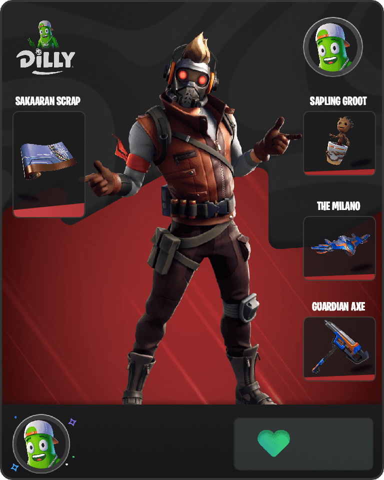 Star-Lord Outfit Fortnite combo