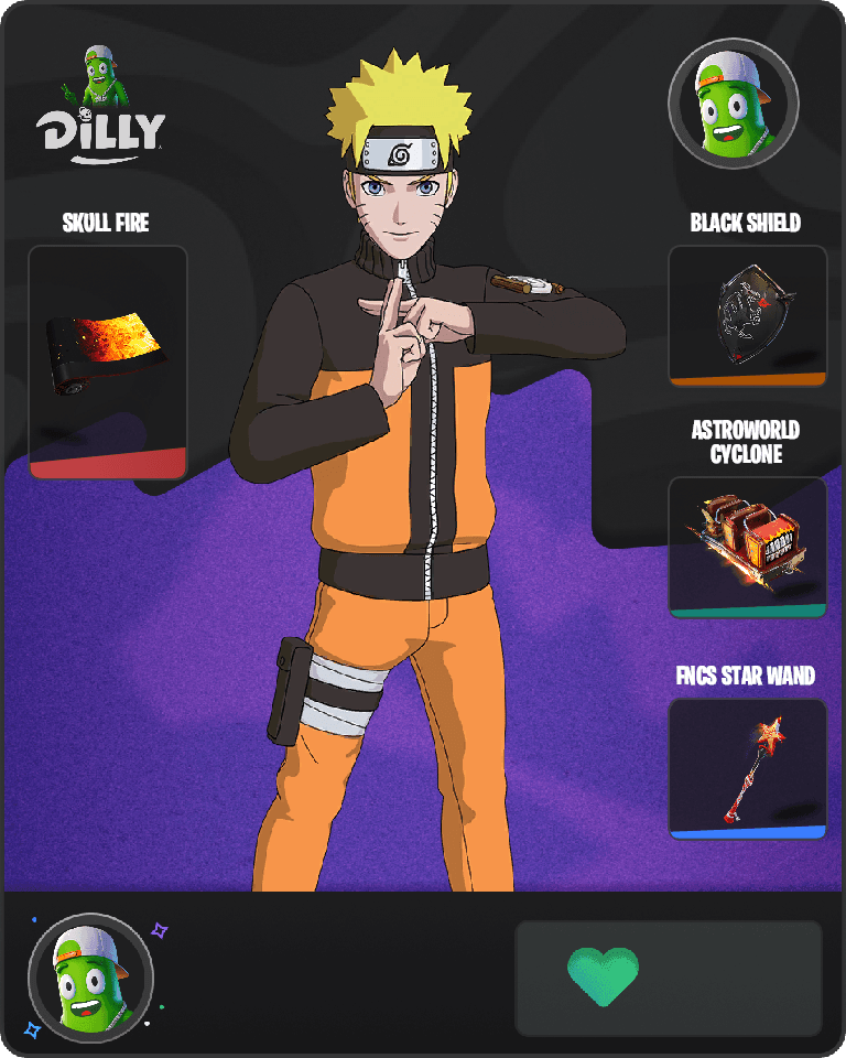 Naruto Uzumaki Fortnite combo