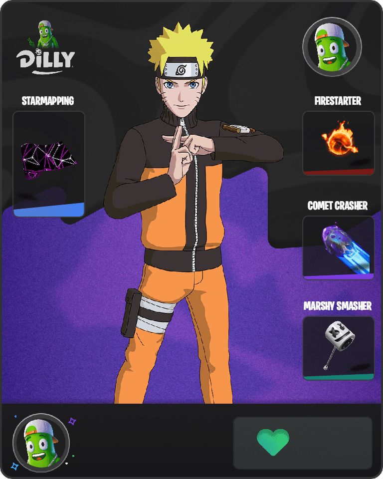 Naruto Uzumaki Fortnite combo