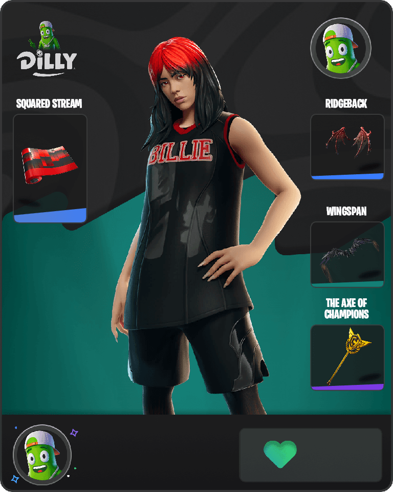 Red Roots Billie Fortnite combo