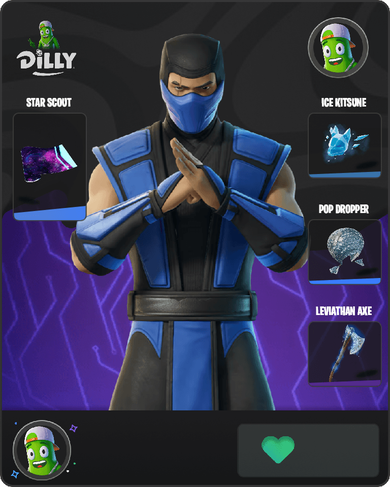 Sub-Zero (MK3) Fortnite combo