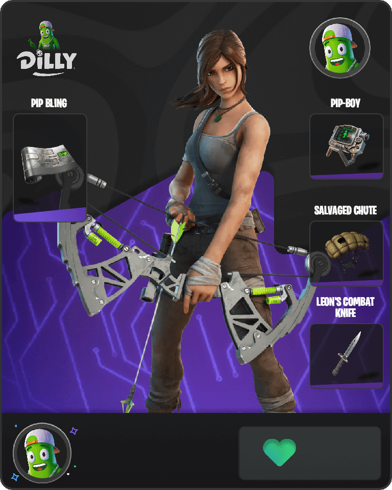 Lara Croft Fortnite combo