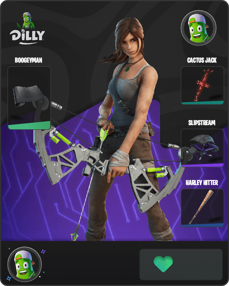 Lara Croft Fortnite combo