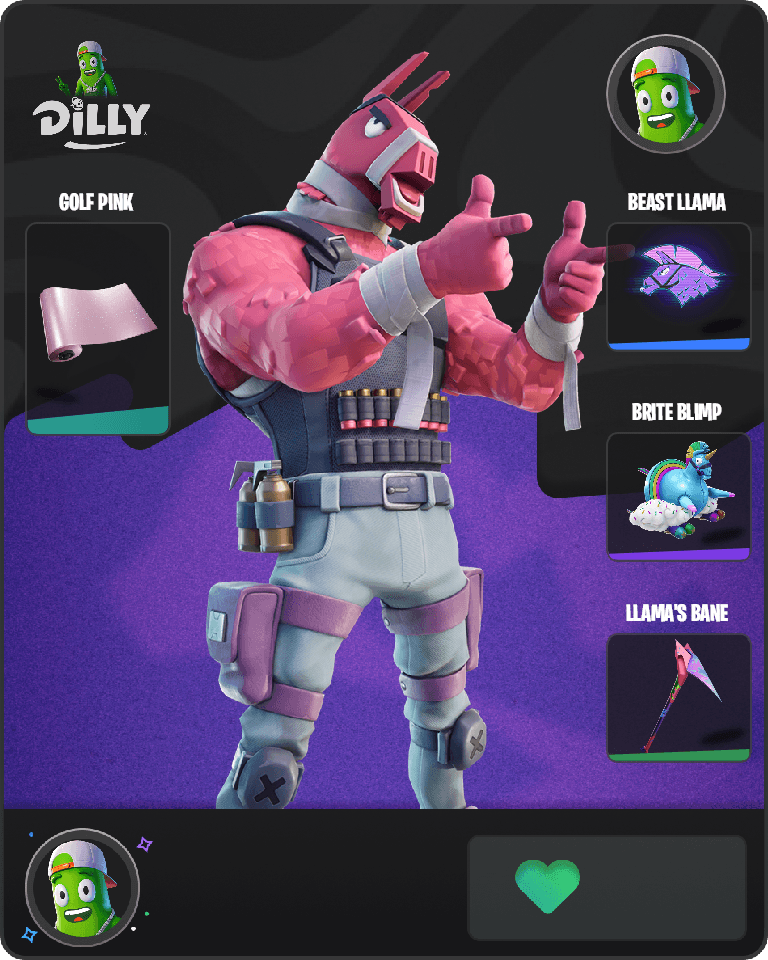 Lt. John Llama Fortnite combo