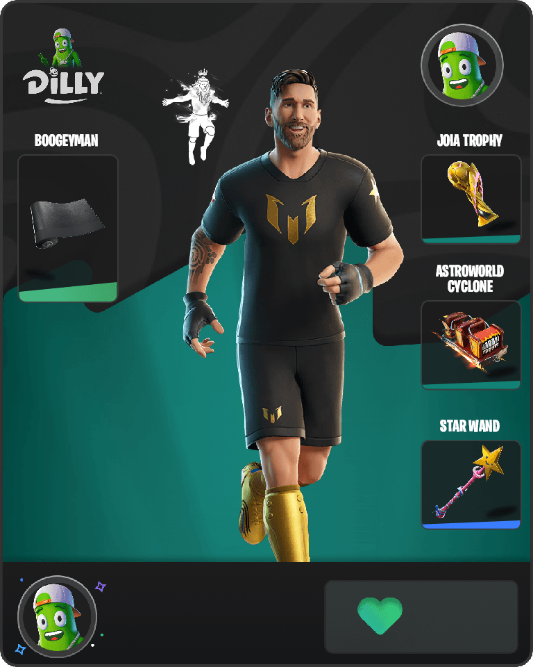 Lionel Messi Fortnite combo