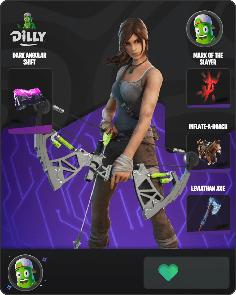 Lara Croft Fortnite combo
