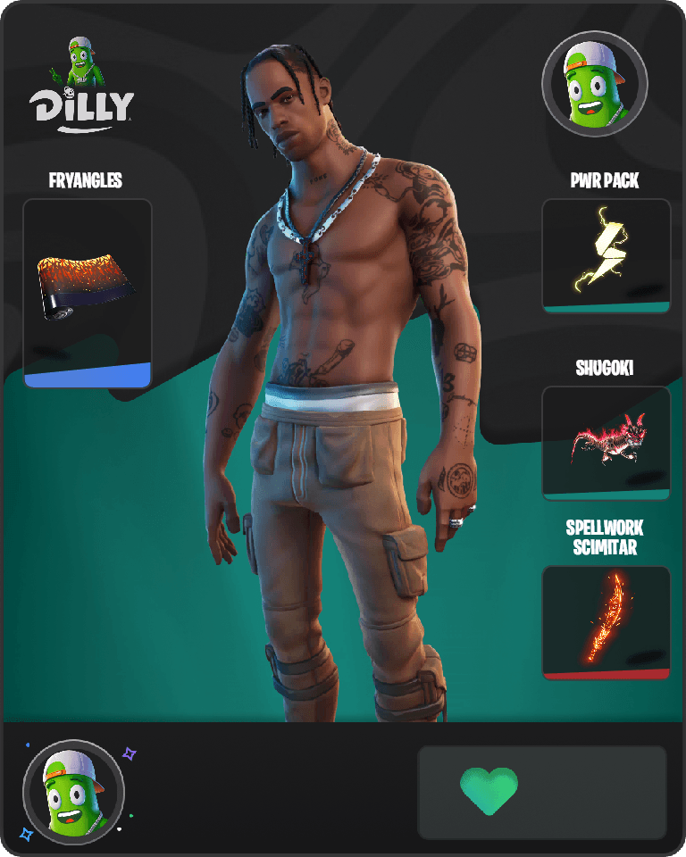 Travis Scott Fortnite combo