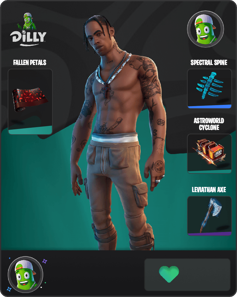 Travis Scott Fortnite combo