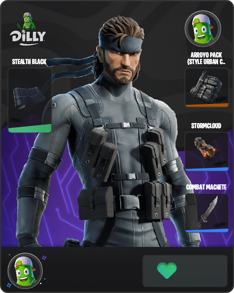Solid Snake Fortnite combo