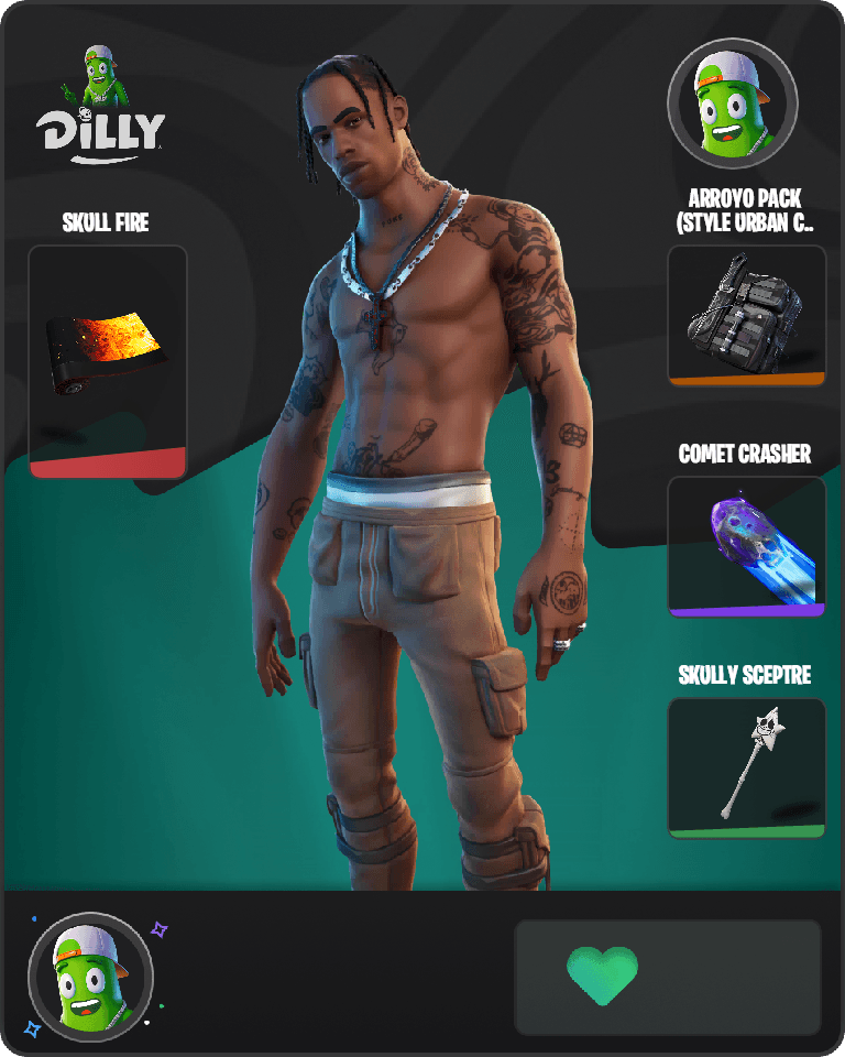 Travis Scott Fortnite combo