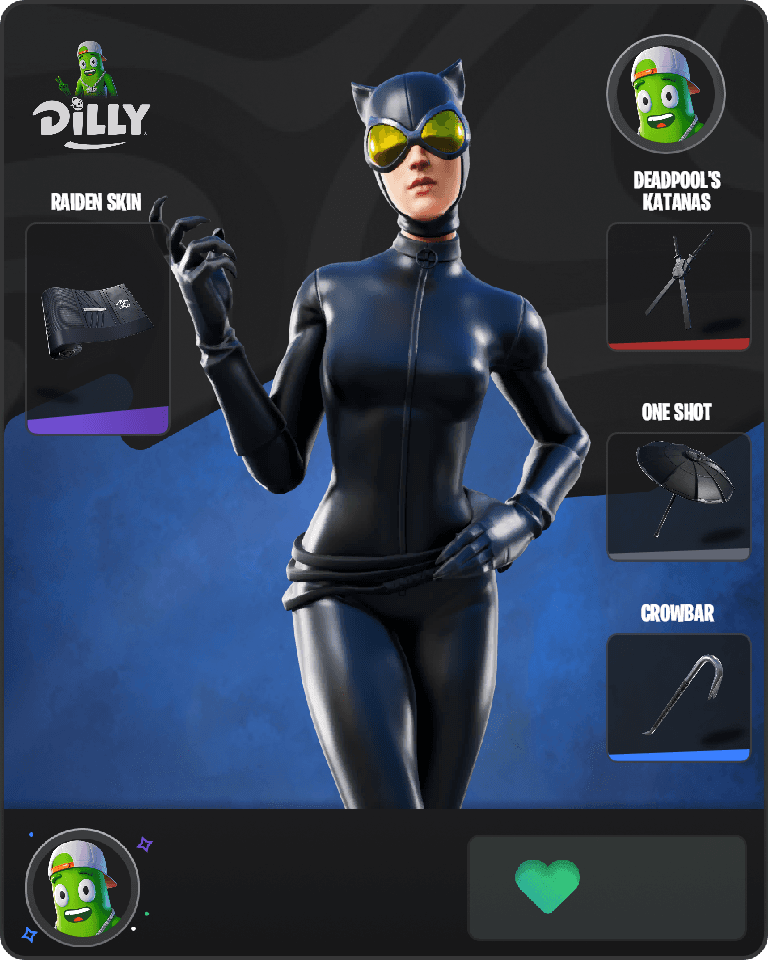 Catwoman Comic Book Outfit Fortnite combo