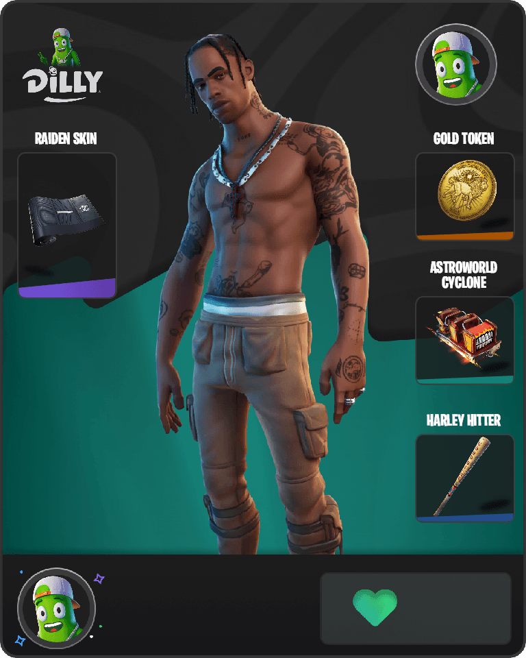 Travis Scott Fortnite combo