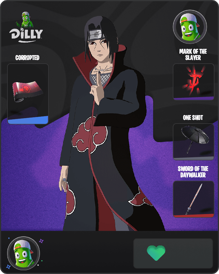 Itachi Uchiha Fortnite combo