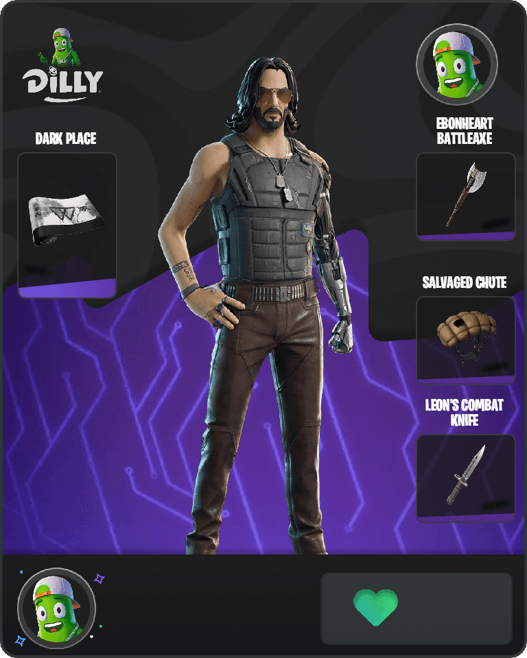Johnny Silverhand Fortnite combo