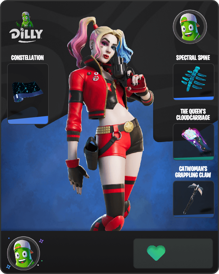 Rebirth Harley Quinn Fortnite combo