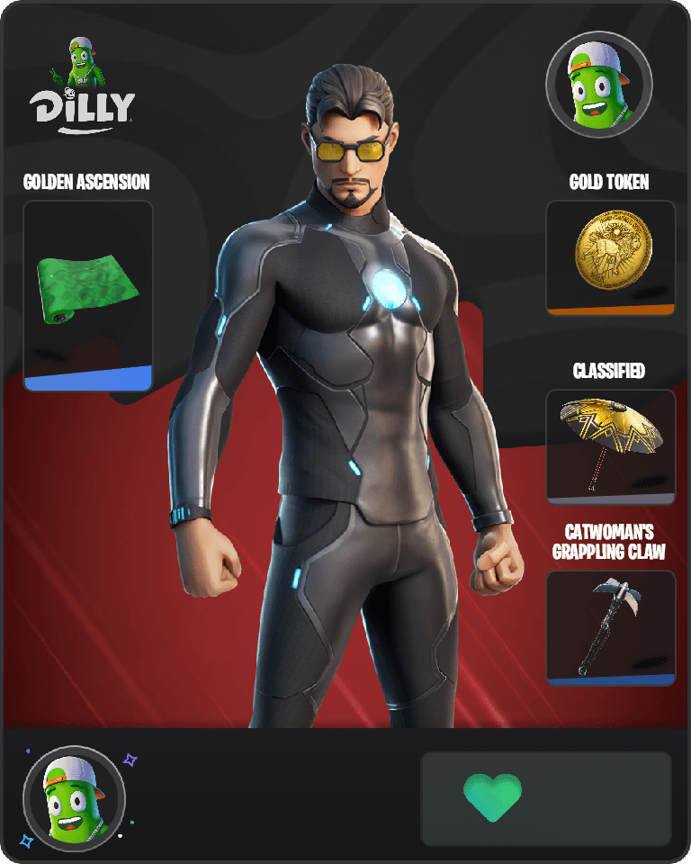 Tony Stark Fortnite combo