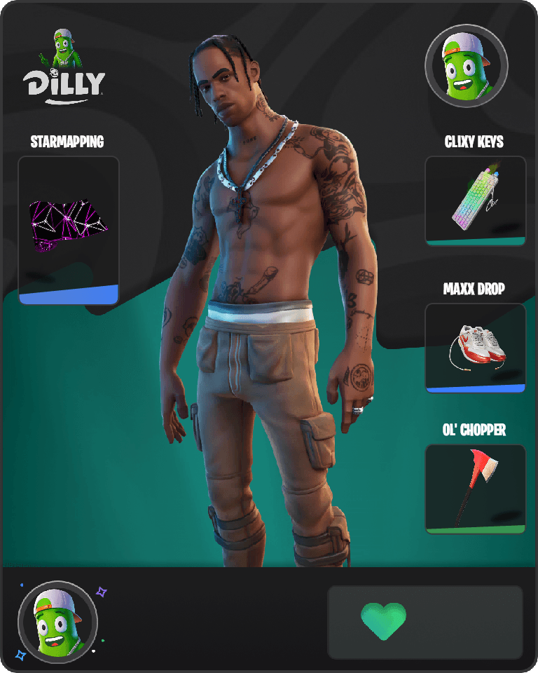Travis Scott Fortnite combo