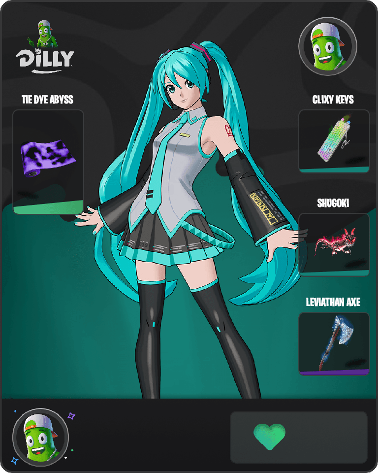 Hatsune Miku Fortnite combo
