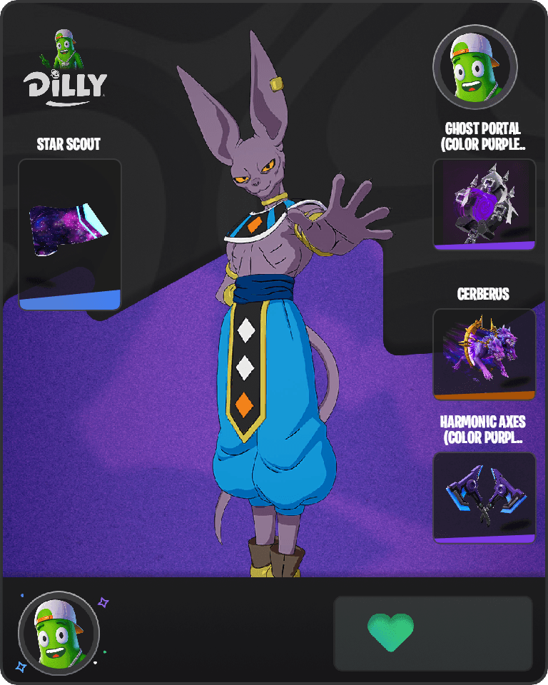 Beerus Fortnite combo