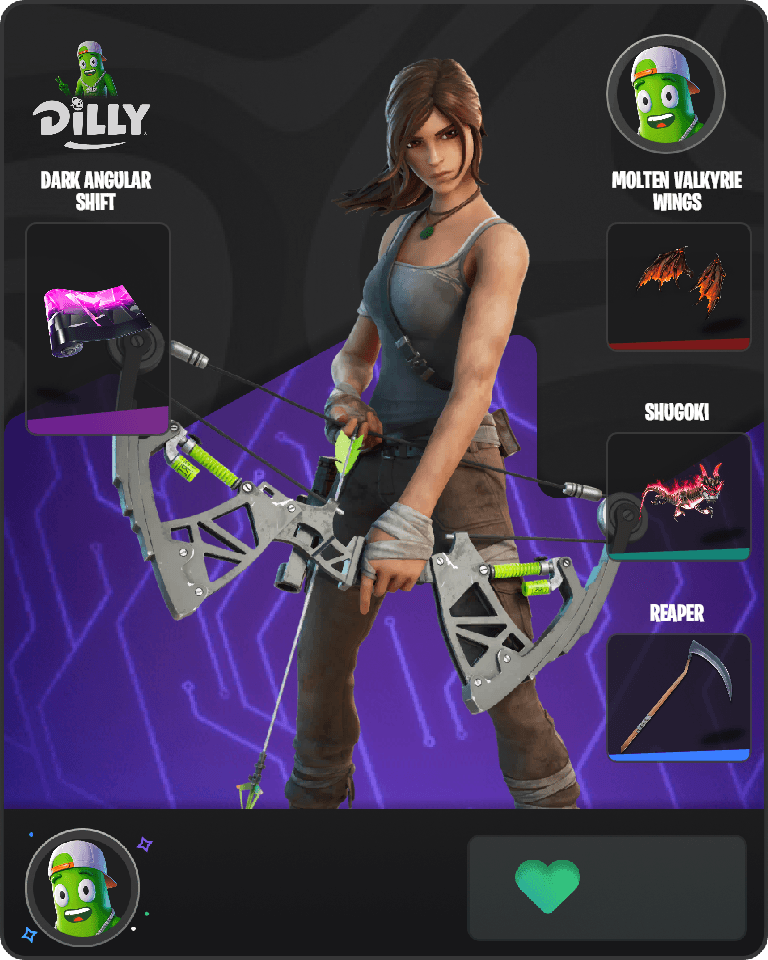 Lara Croft Fortnite combo