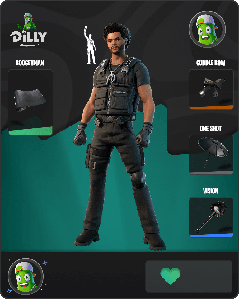 The Weeknd Combat Fortnite combo