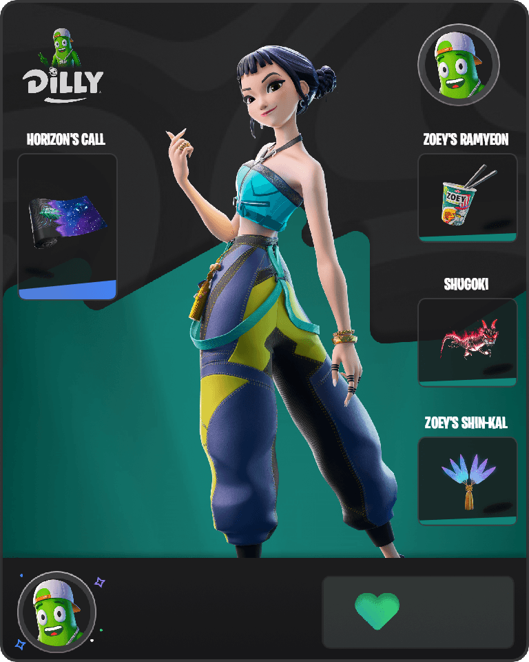 Zoey (HUNTR/X) Fortnite combo