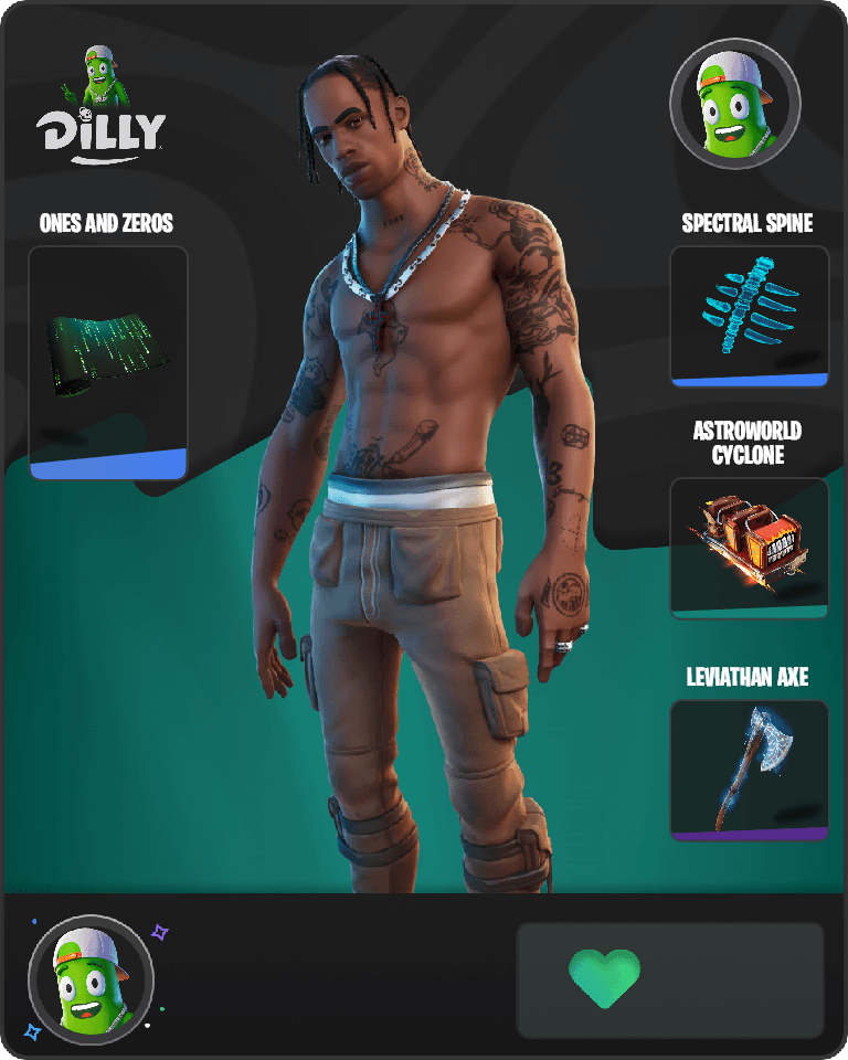 Travis Scott Fortnite combo