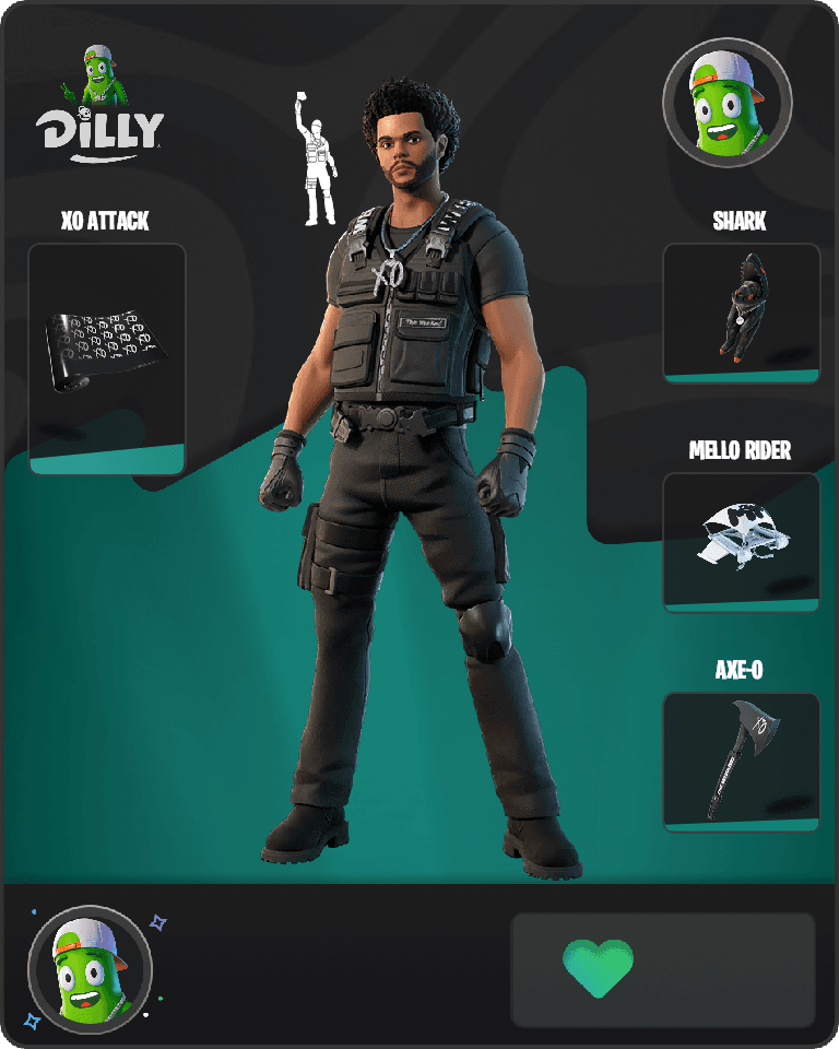 The Weeknd Combat Fortnite combo